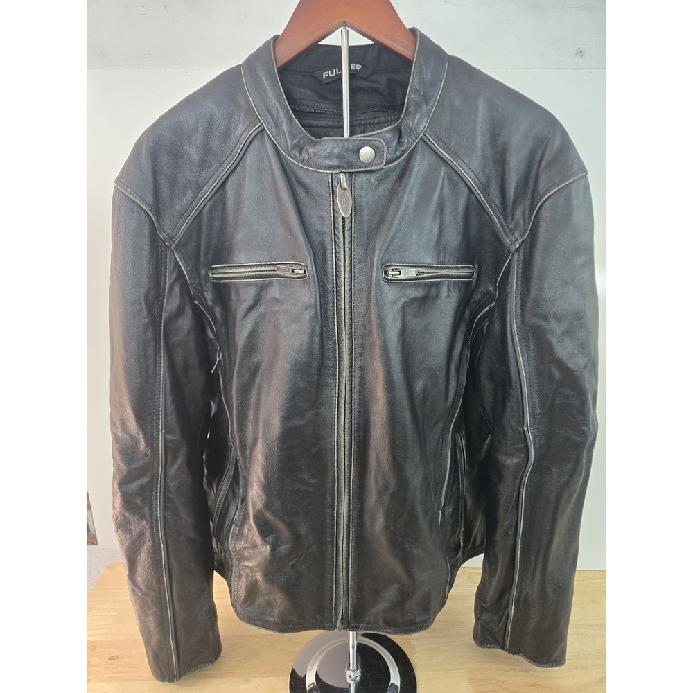 Fulmer Black Genuine Leather Jacket Womens‎ 20/2X